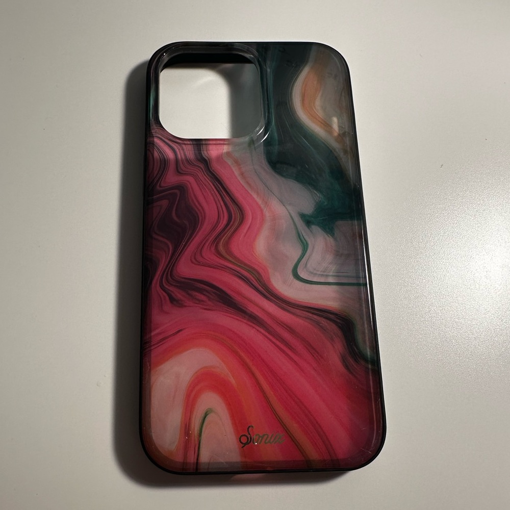 Sonix Pink and Green Marble iPhone Case
